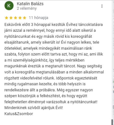 Balázs Katus - ajánlás